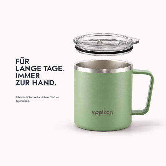 EPPIKAN eppiTall 380 ml Thermobecher mit Schiebedeckel