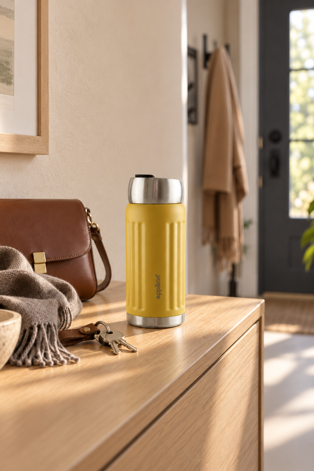 EPPIKAN eppiGrand Thermobecher in Moss Green mit Click & Go Deckel