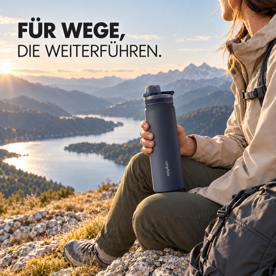 EPPIKAN eppiSporty Edelstahl-Trinkflasche