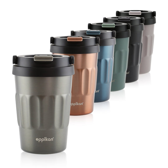 EPPIKAN eppiCafé Thermobecher 400 ml in Electric Grey