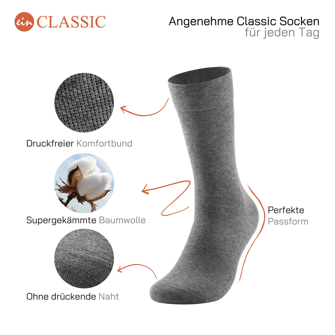 EINSIEBTEL EINCLASSIC Business Socken – Passform und Materialdetails