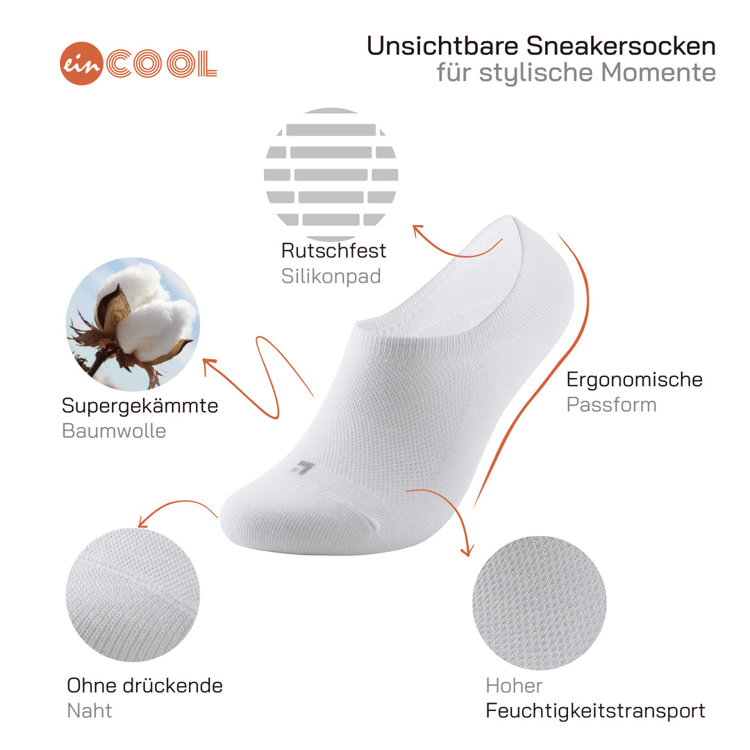 EINSIEBTEL EINCOOL Füßlinge – Passform und Funktionsdetails