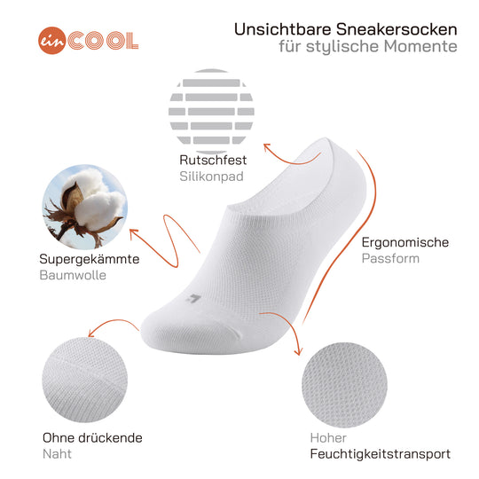 EINSIEBTEL EINCOOL Füßlinge – Passform und Funktionsdetails