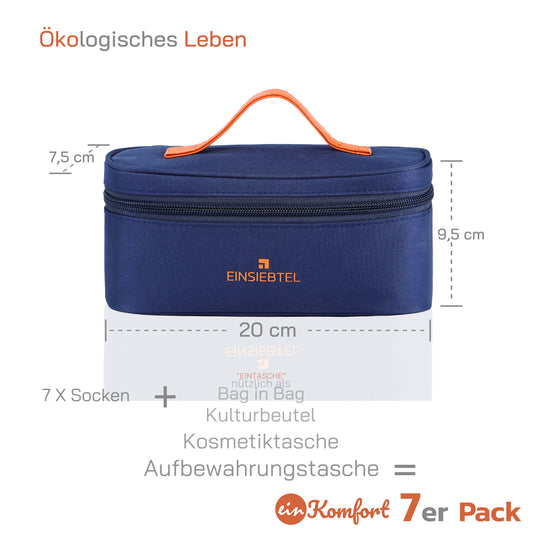 EINSIEBTEL EINKOMFORT 7er Pack mit wiederverwendbarer Aufbewahrungstasche